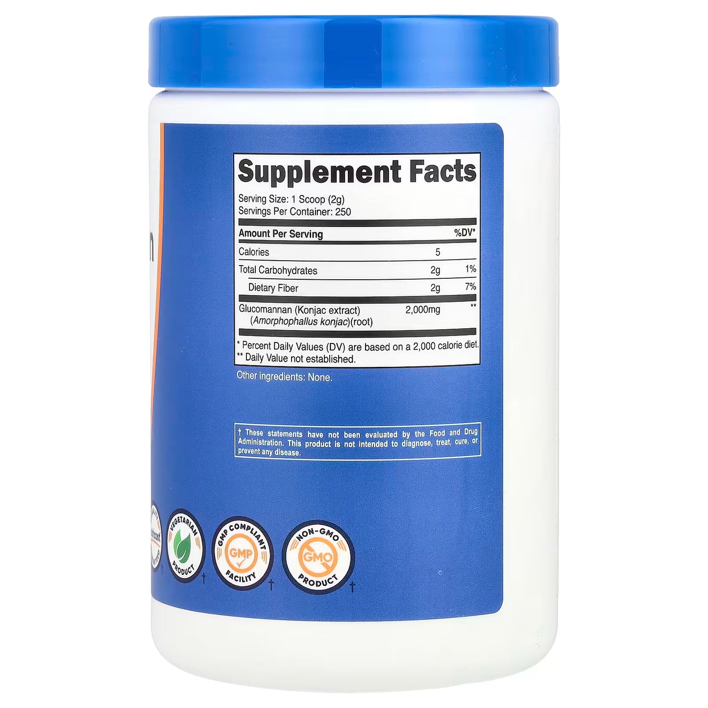 Nutricost, Glucomannan, Unflavored, 17.9 oz (500 g)