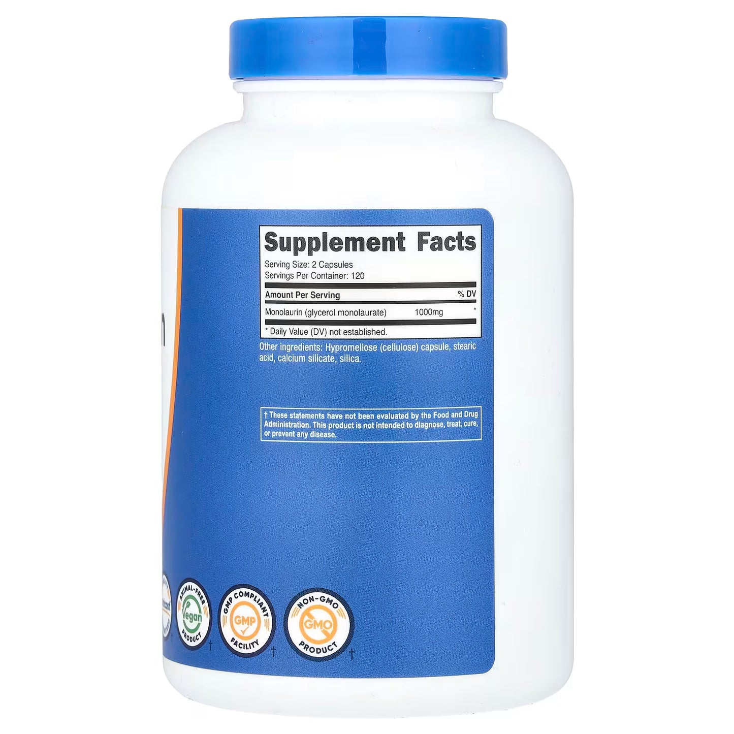 Nutricost, Monolaurin, 240 Capsules (500 mg per Capsule)