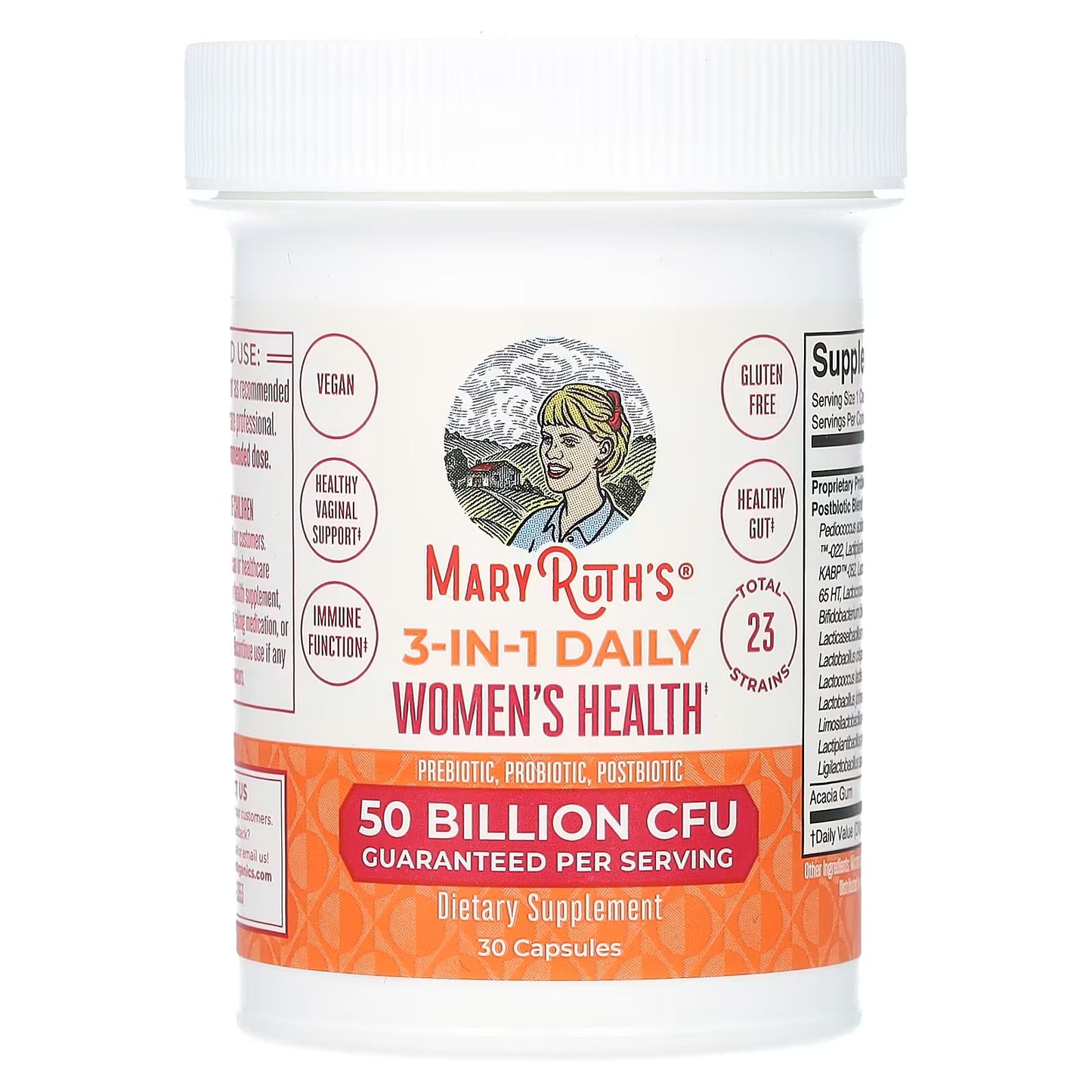 MaryRuth's, 3-in-1 Daily Women's HMaryRuth's, 3-in-1 Daily Women's Health , 50 Billion CFU, 30 Capsulesealth , 50 Billion CFU, 30 Capsules