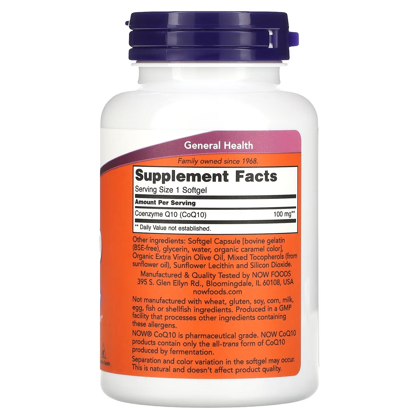 NOW Foods, CoQ10, 100 mg, 150 Softgels