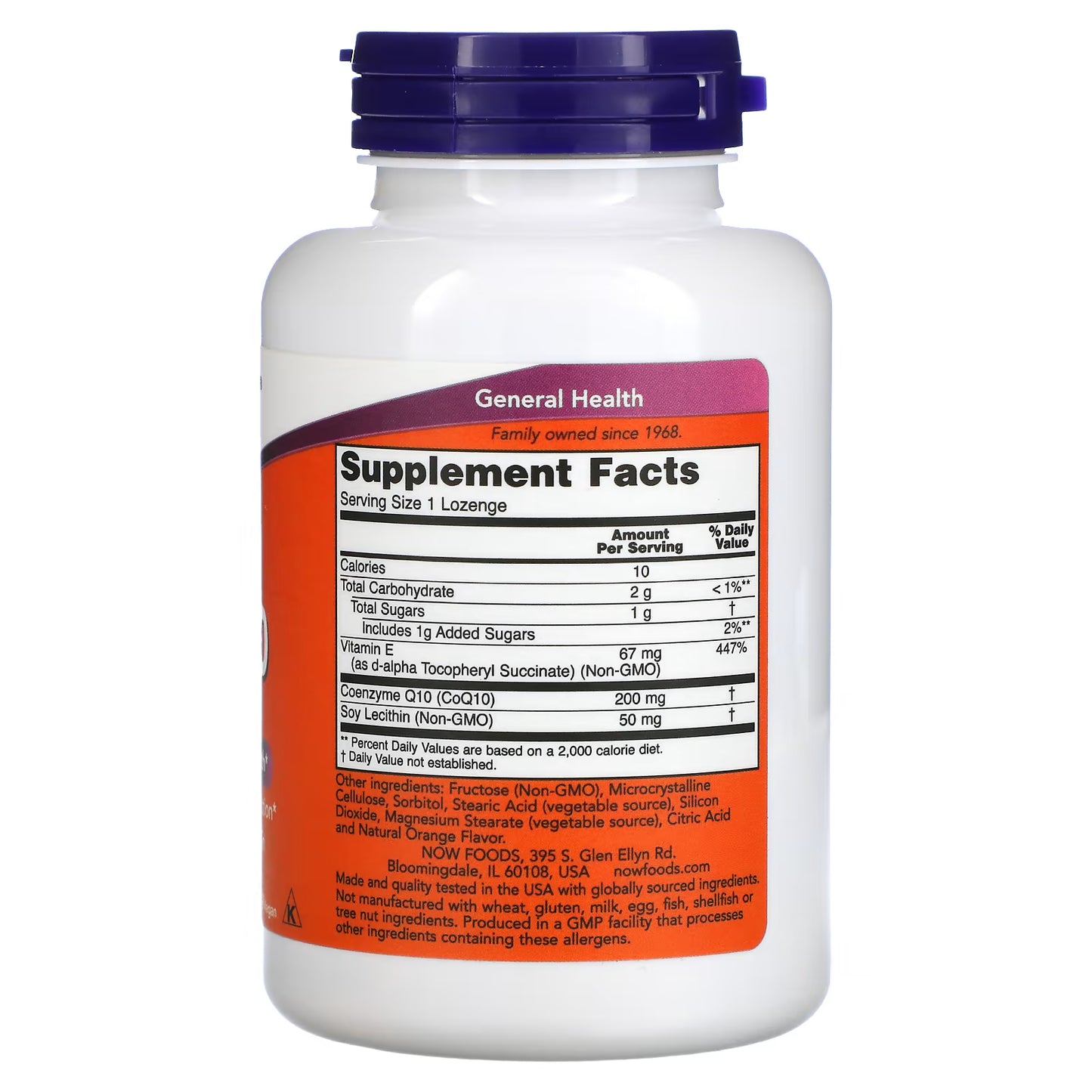 NOW Foods, Chewable CoQ10, 200 mg, 90 Lozenges