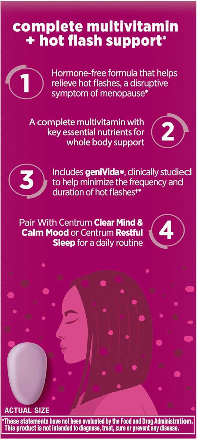 Centrum, Menopause Support For All Stages of Menopause, 30 Tablets