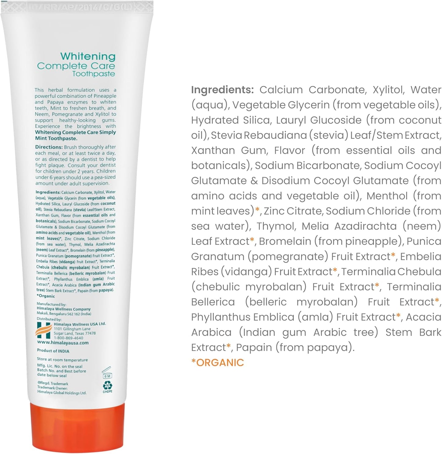 Himalaya Botanique Whitening Complete Care Toothpaste