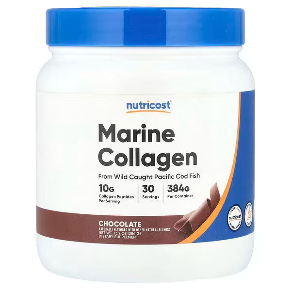 Nutricost, Marine Collagen, Chocolate, 13.7 oz (384 g)
