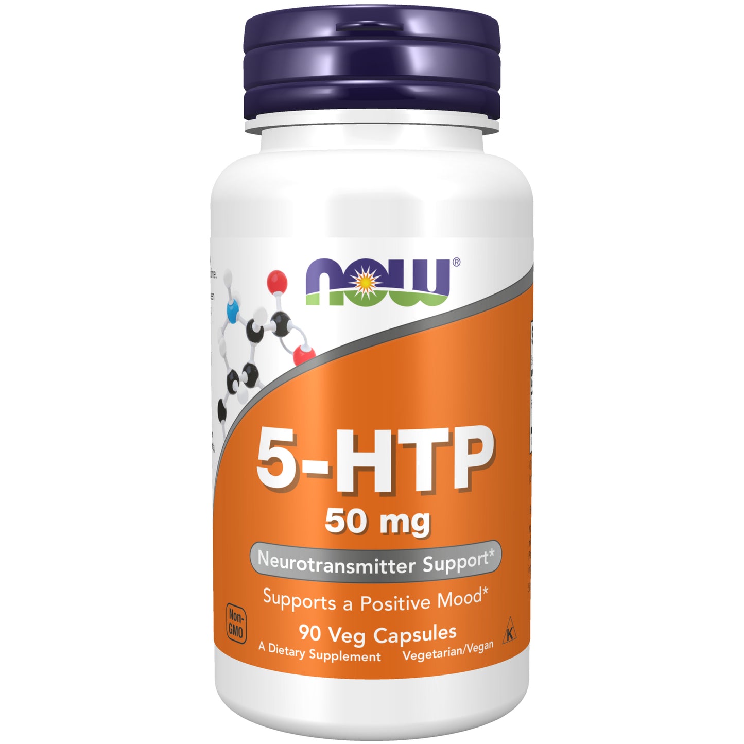 NOW Supplements, 5-HTP (5-hydroxytryptophan) 50 mg, Neurotransmitter Support*, 90 Veg Capsules