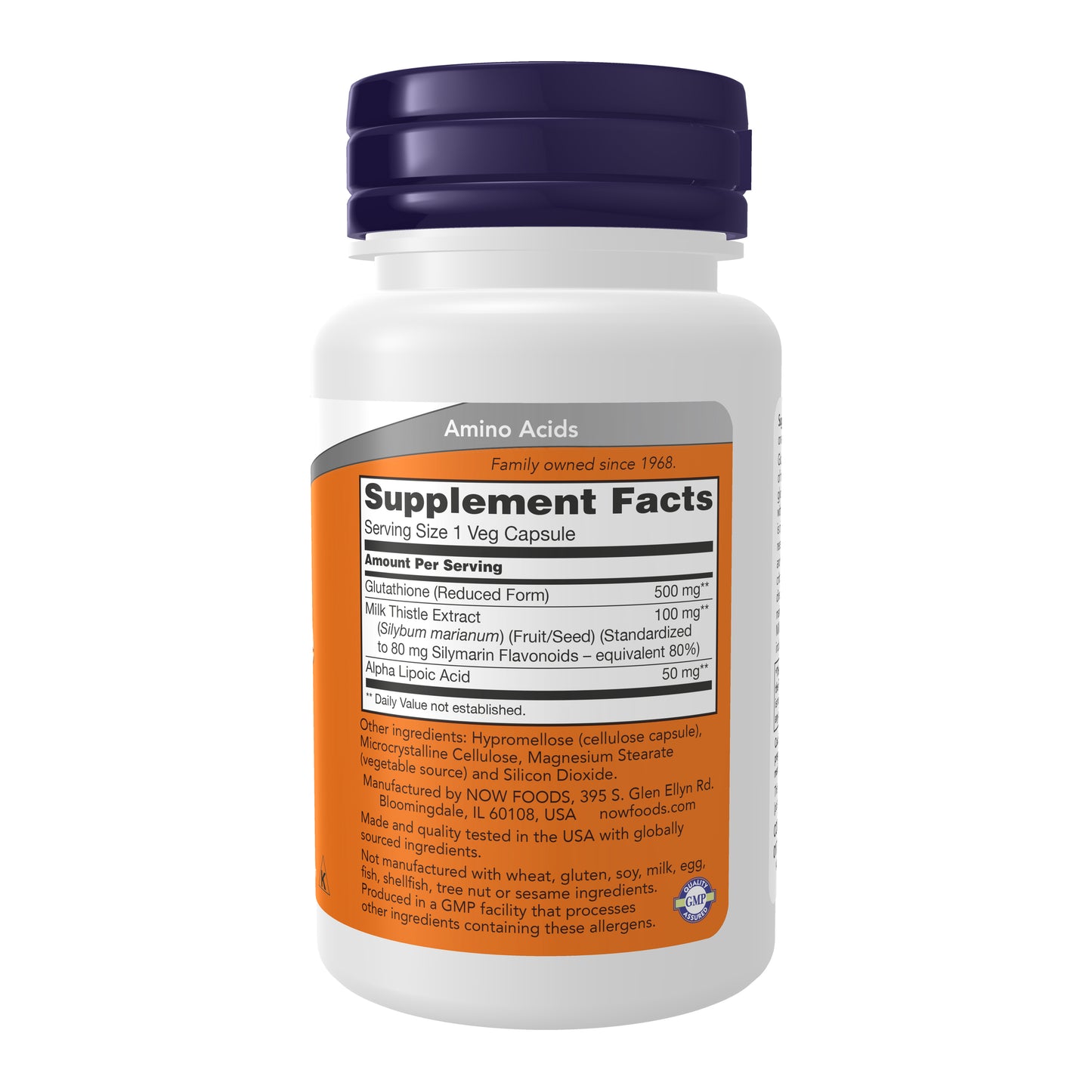 NOW Supplements, Glutathione 500 mg, Detoxification Support*, 30 Veg Caps