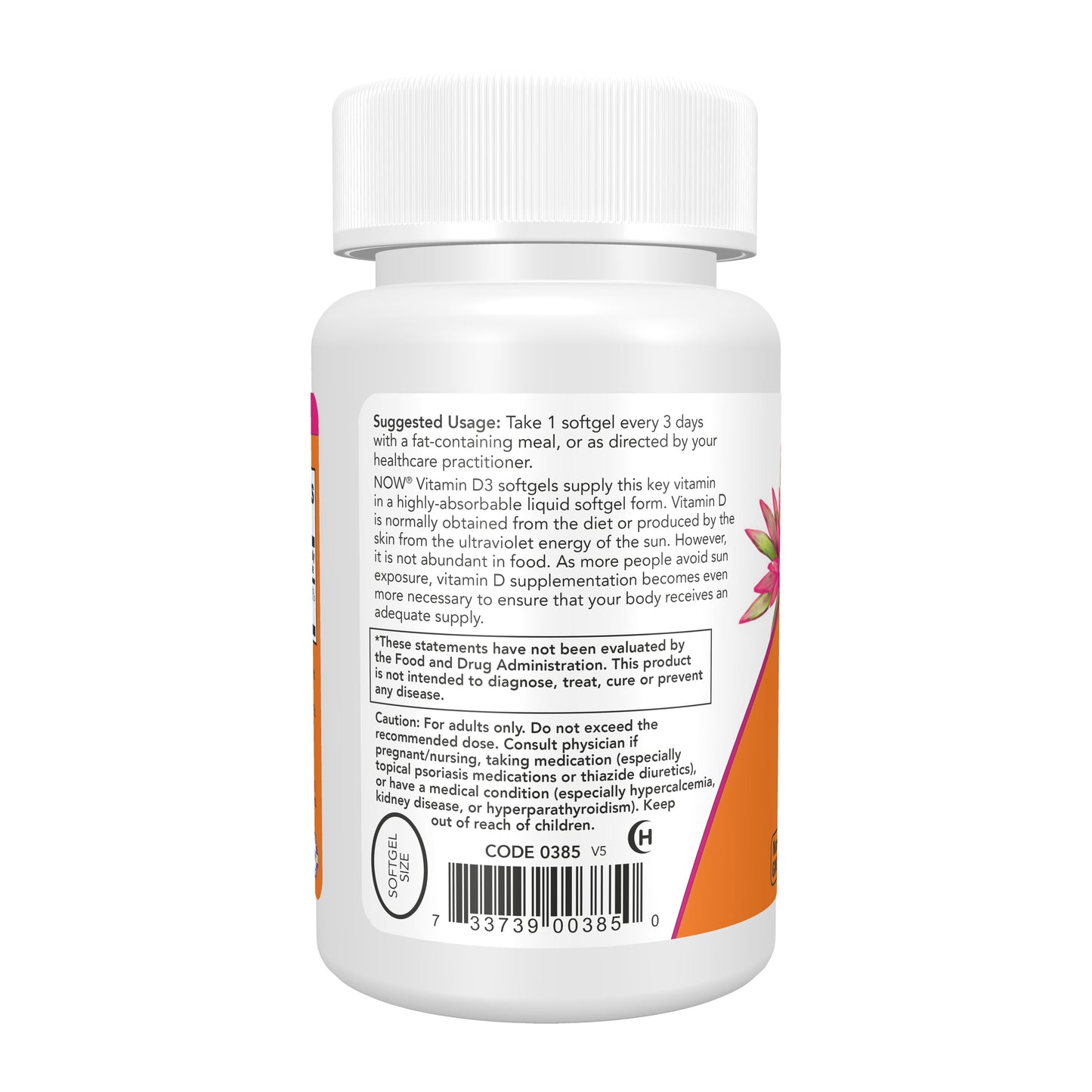NOW Supplements, Vitamin D3 10,000 IU Softgels, Vitamin D, Joint Support, 240 Softgels