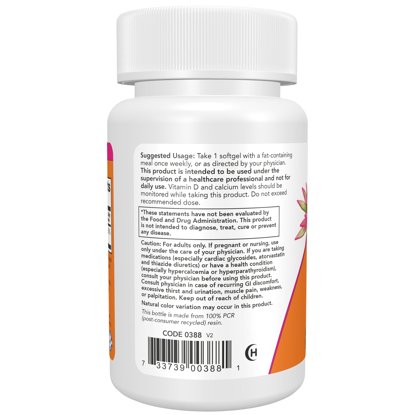 Now Supplements, Vitamin D-3, Max Potency, 50,000 Iu, 12 Softgels