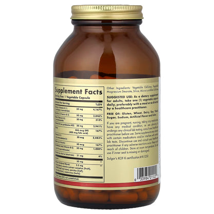 Solgar, B-Complex "50", 250 Vegetable Capsules
