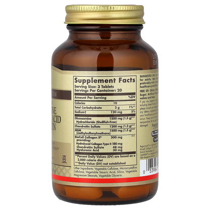 Solgar, Glucosamine Hyaluronic Acid Chondroitin MSM, 60 Tablets