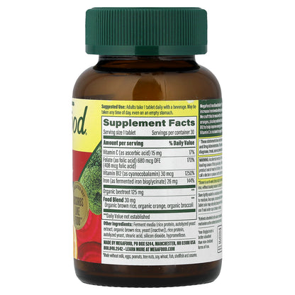 MegaFood, Iron Blood Builder™, 30 Tablets