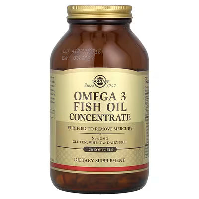 Solgar, Omega 3 Fish Oil Concentrate, 120 Softgels