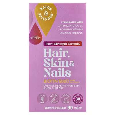 21st Century, Hair, Skin & Nails, 90 Tablets