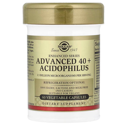 Solgar, Advanced 40+ Acidophilus, 120 Vegetable Capsules
