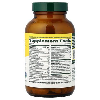 MegaFood, Men's One Daily Multivitamin, 90 Tablets