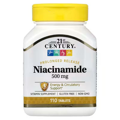 21st Century, Niacinamide, Prolonged Release , 110 Tablets