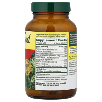 MegaFood, Balanced B Complex, 60 Tablets