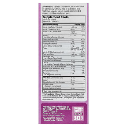 21st Century, Hair, Skin & Nails, 90 Tablets
