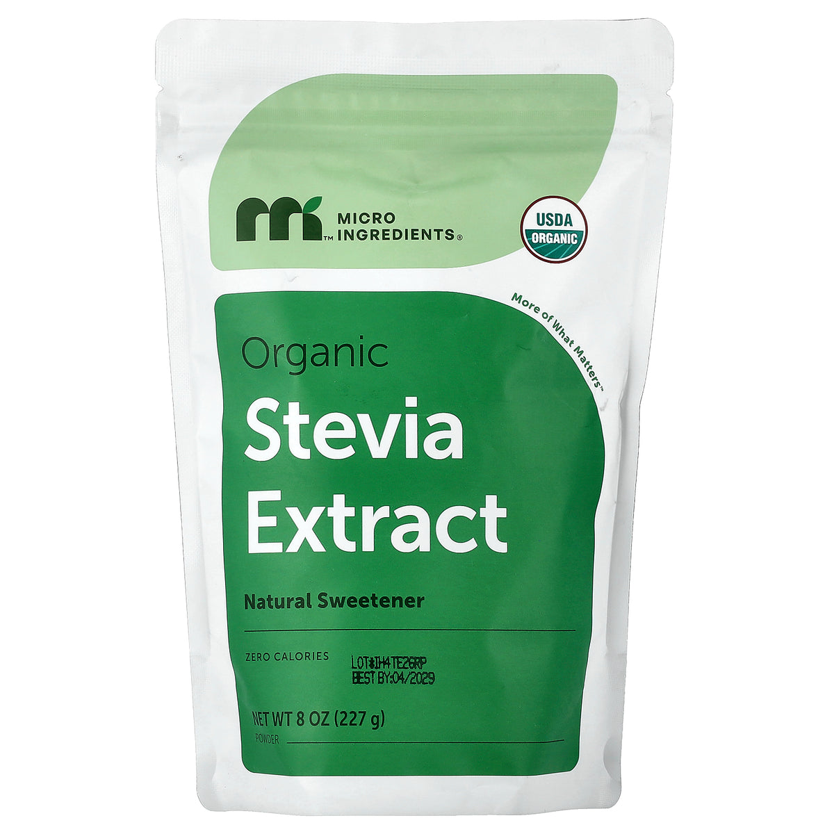 Micro Ingredients, Organic Stevia Extract Powder, 8 oz (227 g)