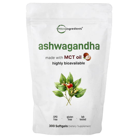 Micro Ingredients, Ashwagandha, 300 Softgels