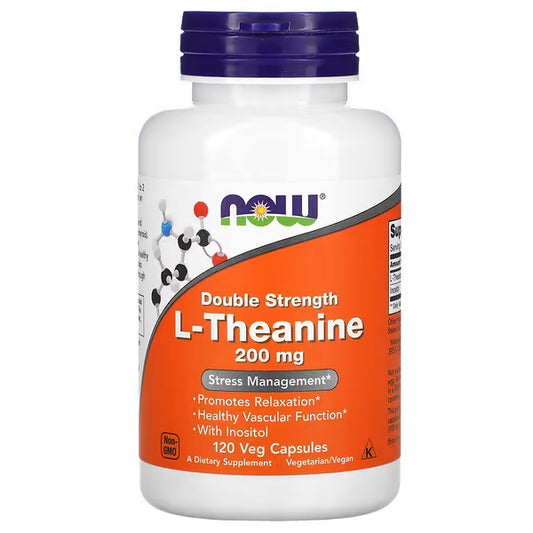 NOW Foods, L-Theanine, 120 Veg Capsules