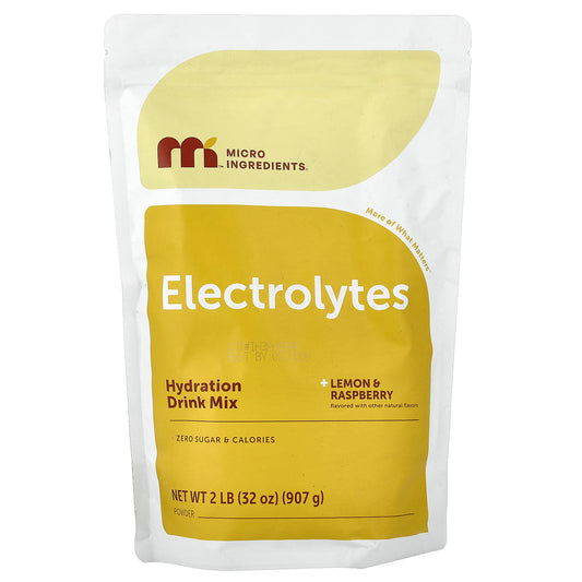 Micro Ingredients, Electrolytes, Lemon & Raspberry, 2 lb (907 g)