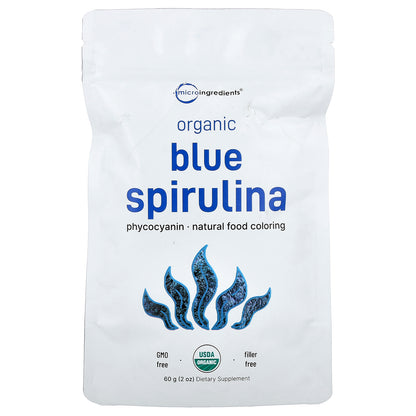Micro Ingredients, Organic Blue Spirulina, 2 oz (60 g)