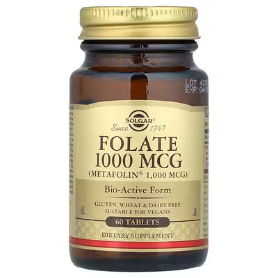 Solgar, Folate, 1,000 mcg, 60 Tablets