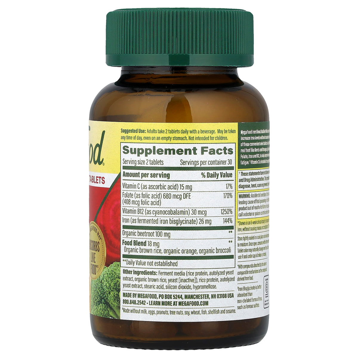 MegaFood, Iron Blood Builder™ , 60 Mini Tablets
