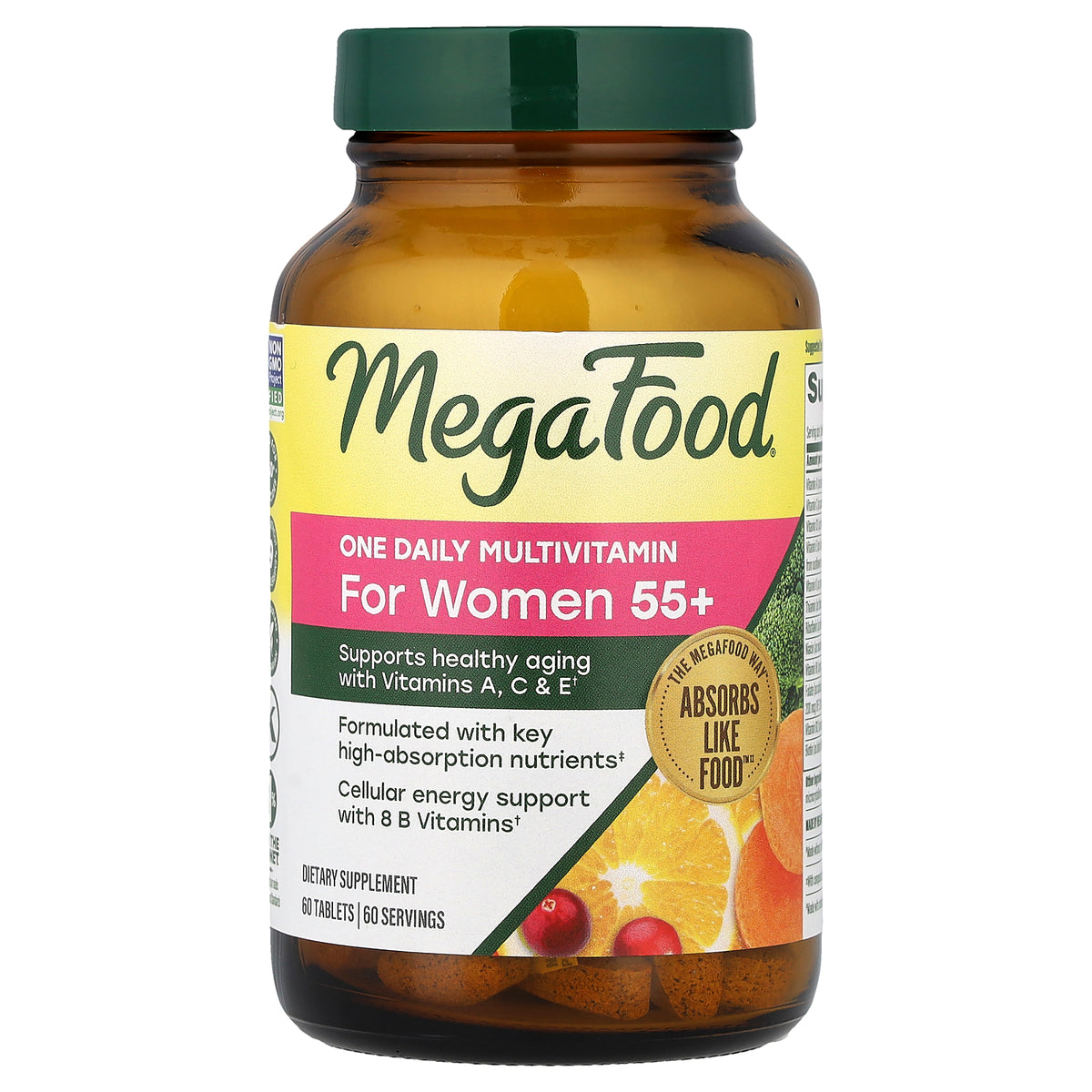 MegaFood, One Daily Multivitamin, For Women 55+, 60 Tablets