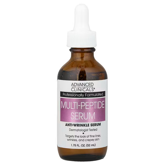 Advanced Clinicals, Multi-Peptide Serum, Anti-Wrinkle Face Serum, 1.75 fl oz (52 ml)