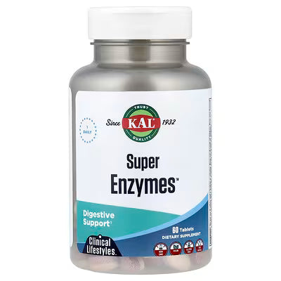 KAL, Super Enzymes™, 60 Tablets