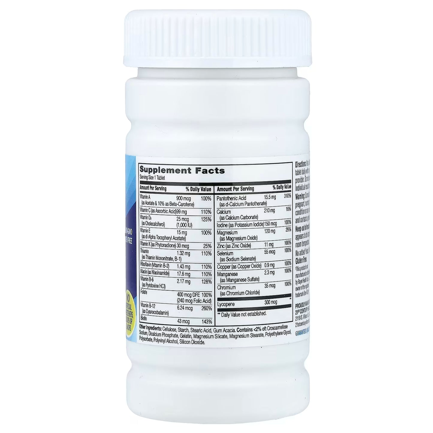 21st Century, One Daily, Men's Health, 100 Tablets