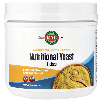 KAL, Nutritional Yeast Flakes, Wonderful Nutty, 12 oz (340 g)