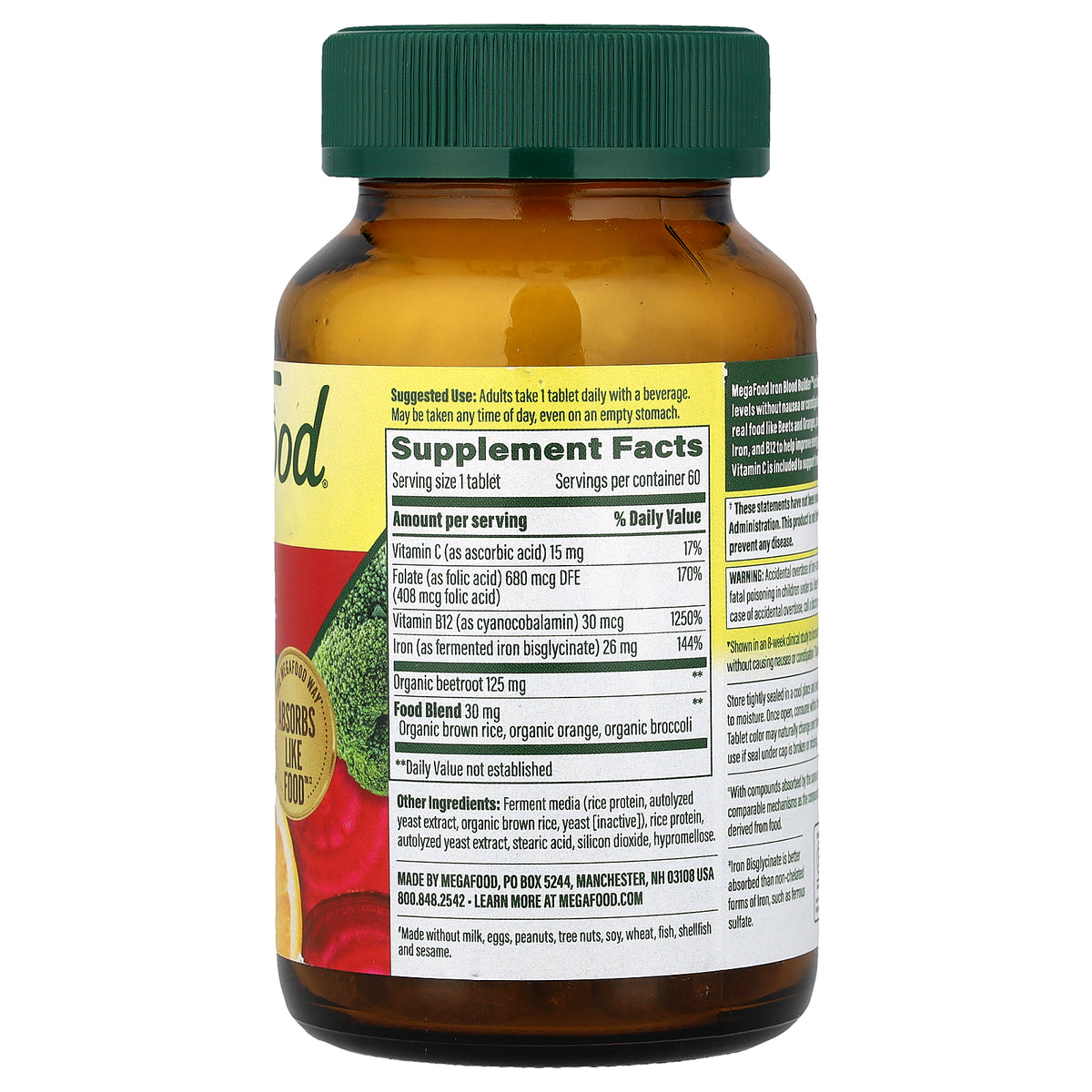 MegaFood, Iron Blood Builder™, 60 Tablets