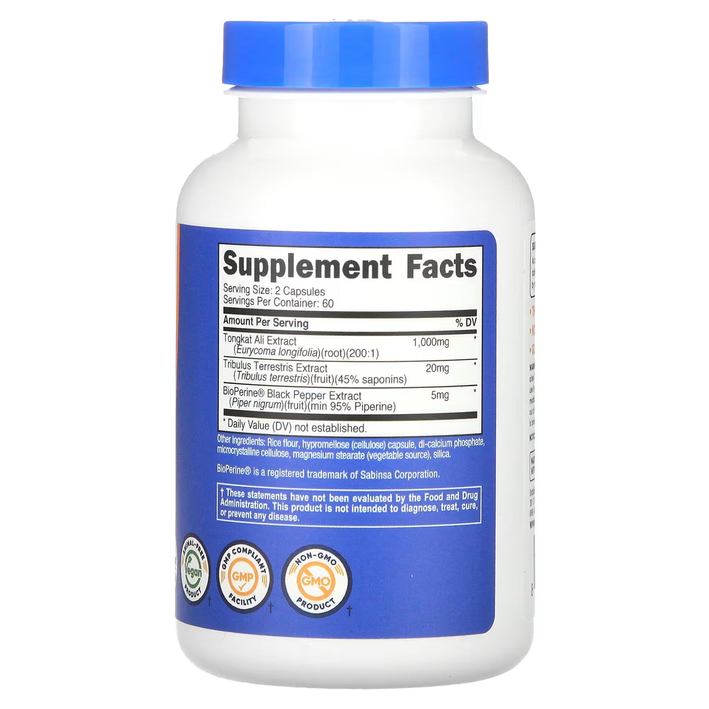 Nutricost, Tongkat Ali, 120 Capsules