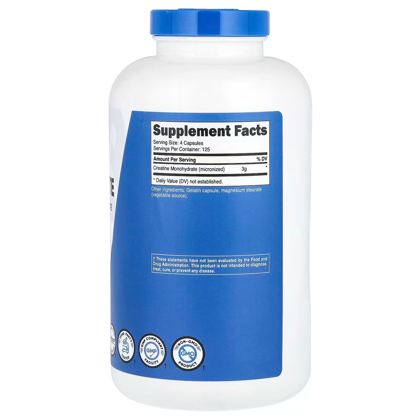 Nutricost, Performance, Creatine Monohydrate, 500 Capsules (0.75 g per Capsule)