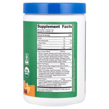 Nutricost, Organic Super Greens, Orange Sunrise, 12.2 oz (342 g)