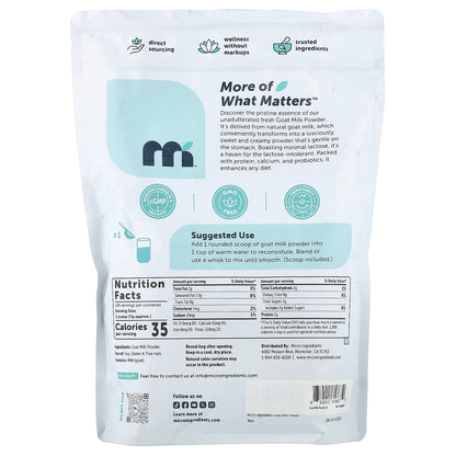 Micro Ingredients, Goat Milk Powder, 2 lb (907 g)