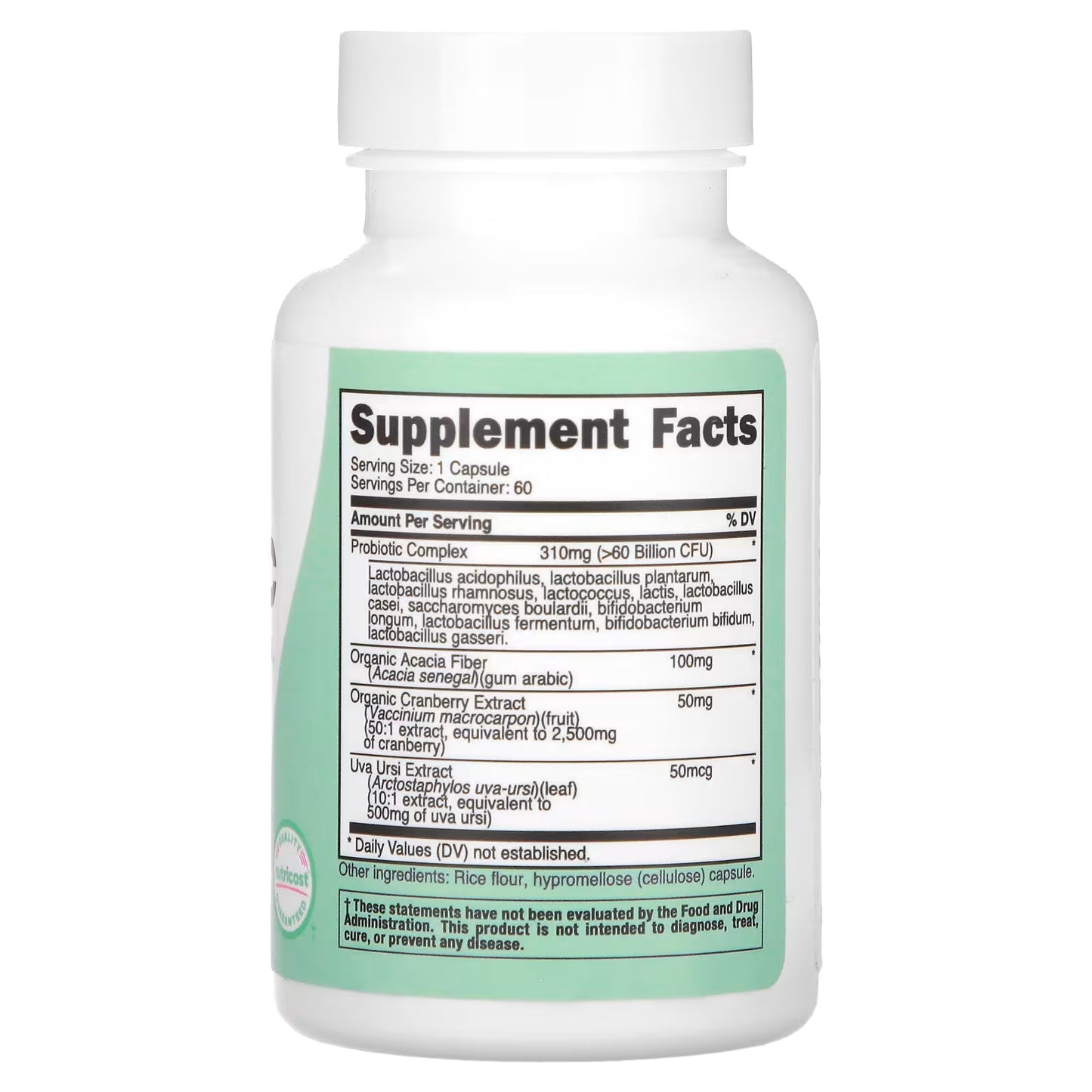 Nutricost, Women, Probiotic , >60 Billion CFU, 60 Capsules