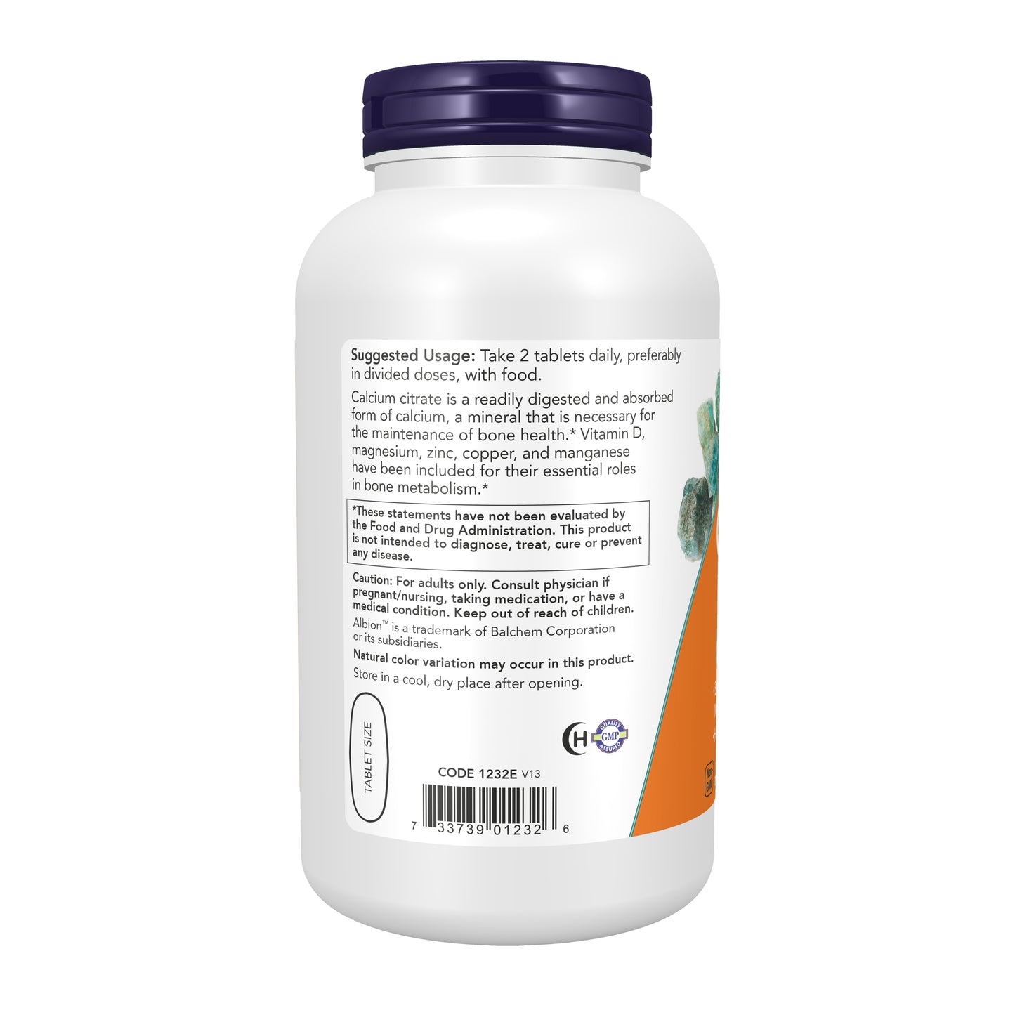 NOW Supplements, Calcium Citrate with Vitamin D, Magnesium, Zinc, Copper, and Manganese, 250 Tablets