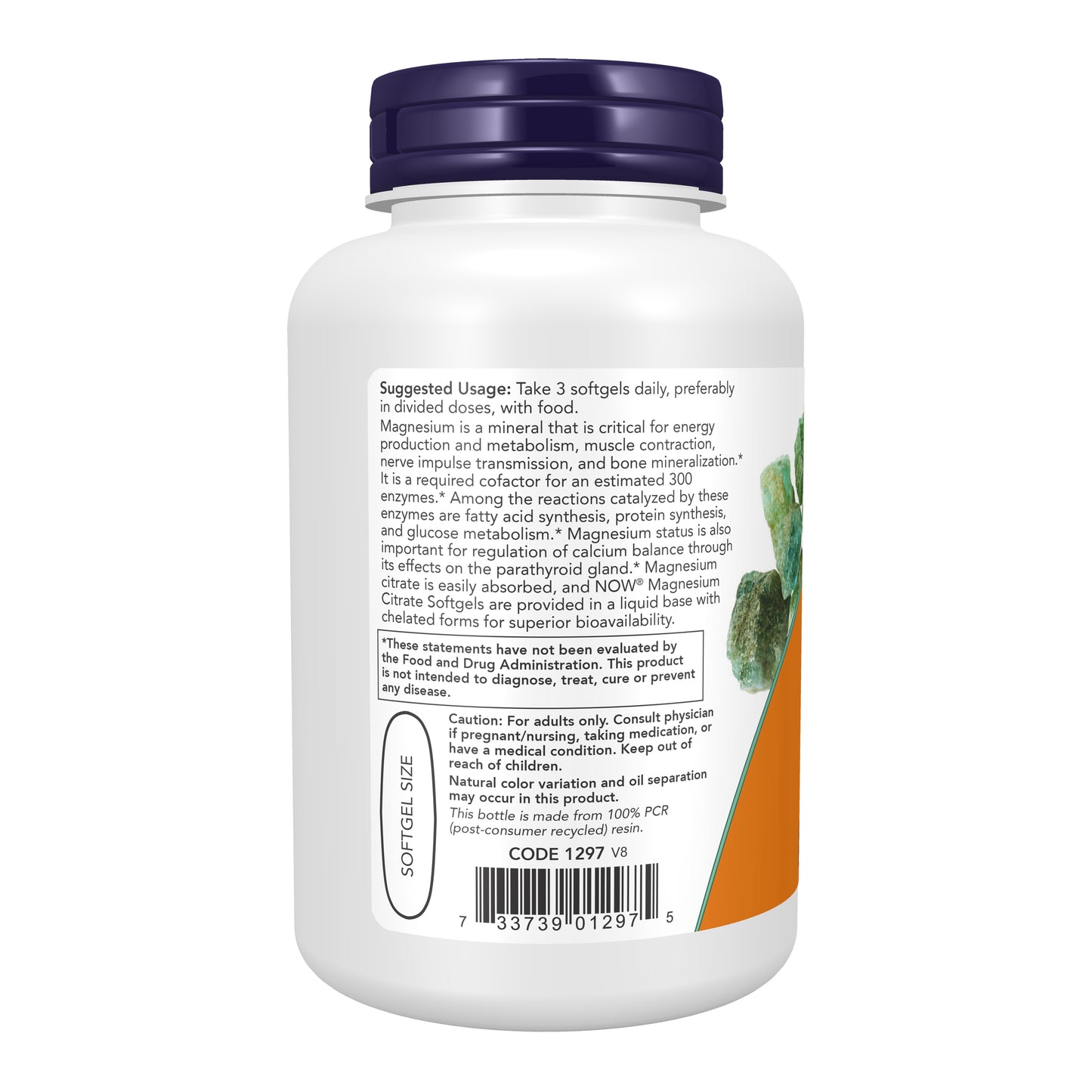 NOW Supplements, Magnesium Citrate, With Glycinate & Malate, Nervous System Support*, 90 Softgels