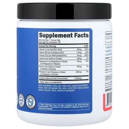 Nutricost, Performance, Creatine + Hydration, Watermelon, 9 oz (252 g)