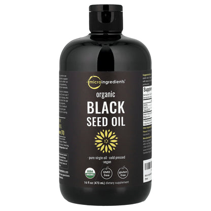 Micro Ingredients, Organic Black Seed Oil, 16 fl oz (473 ml)