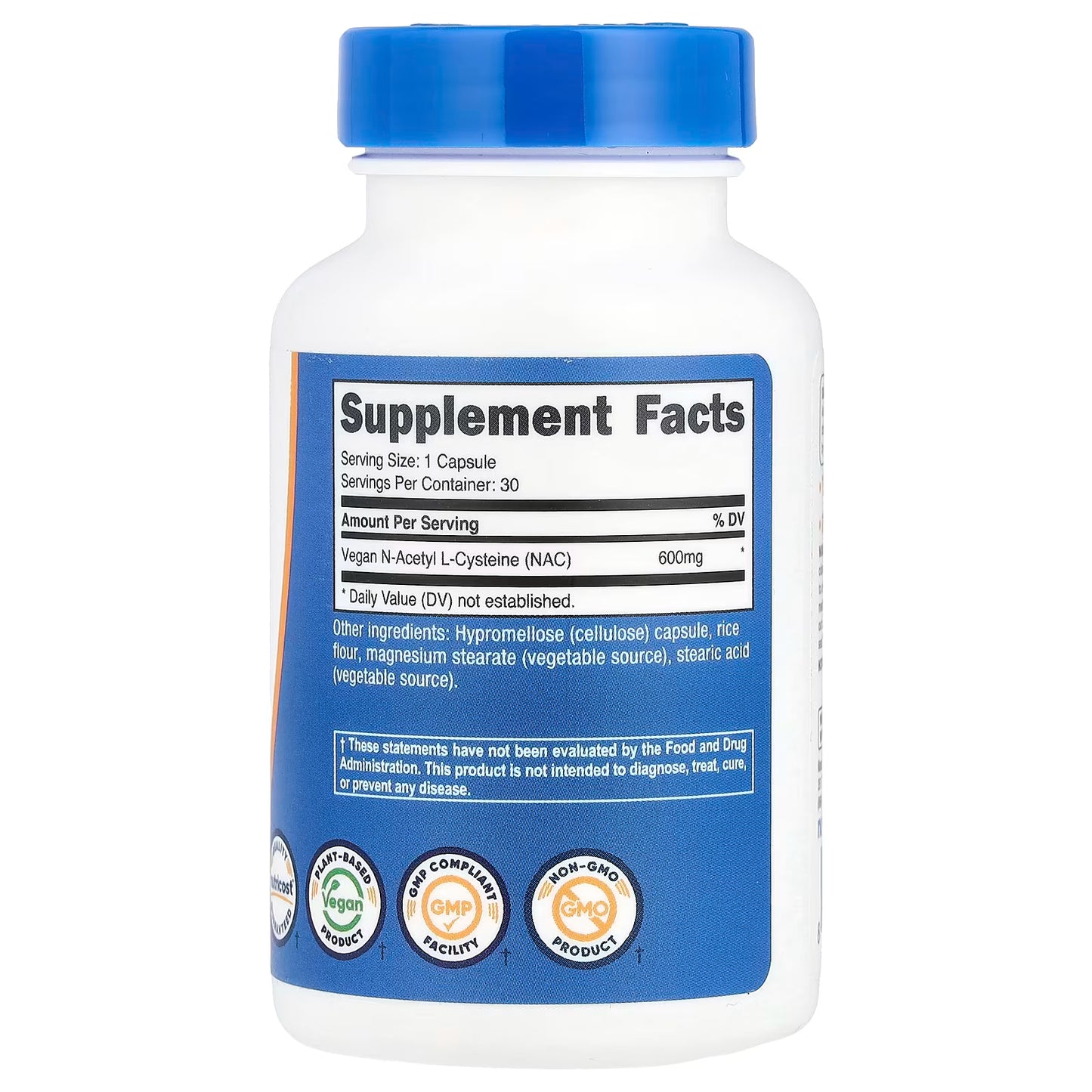 Nutricost, NAC, 600 mg, 30 Capsules