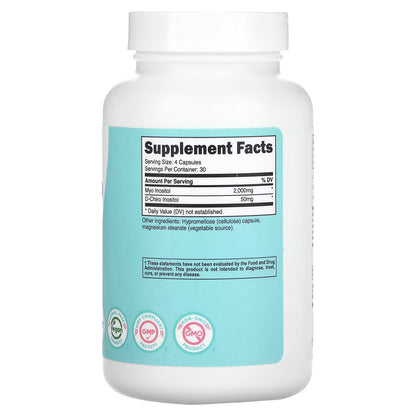 Nutricost, Women, Myo & D-Chiro Inositol, 120 Capsules