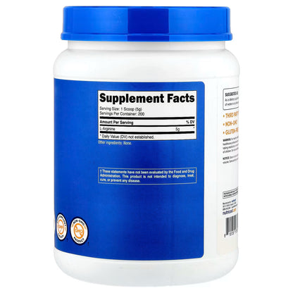 Nutricost, L-Arginine, Unflavored, 35.7 oz (1 kg)