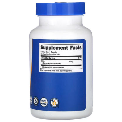 Nutricost, DHEA, 50 mg, 120 Capsules