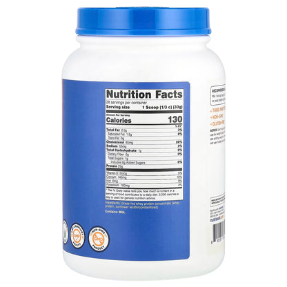 Nutricost, Grass-Fed Whey Protein, Unflavored , 2 lb (907 g)