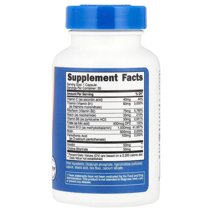 Nutricost, Vitamin B Complex, 30 Capsules